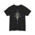 Skull with Pinstriping  Heavy Cotton Tee
