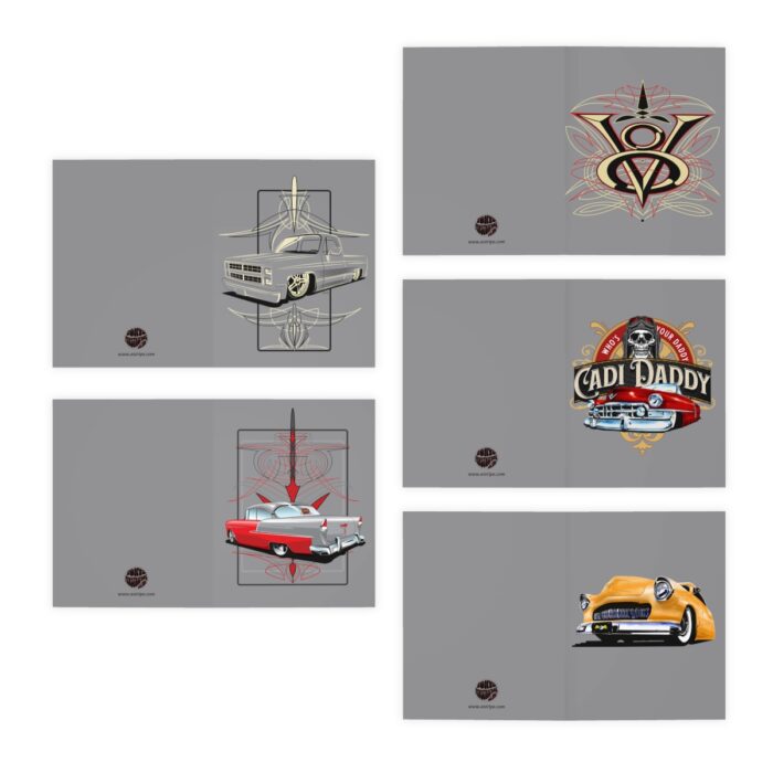 Tonys Pinstriping Art  Multi-Design Greeting Cards (5-Pack) - Image 2