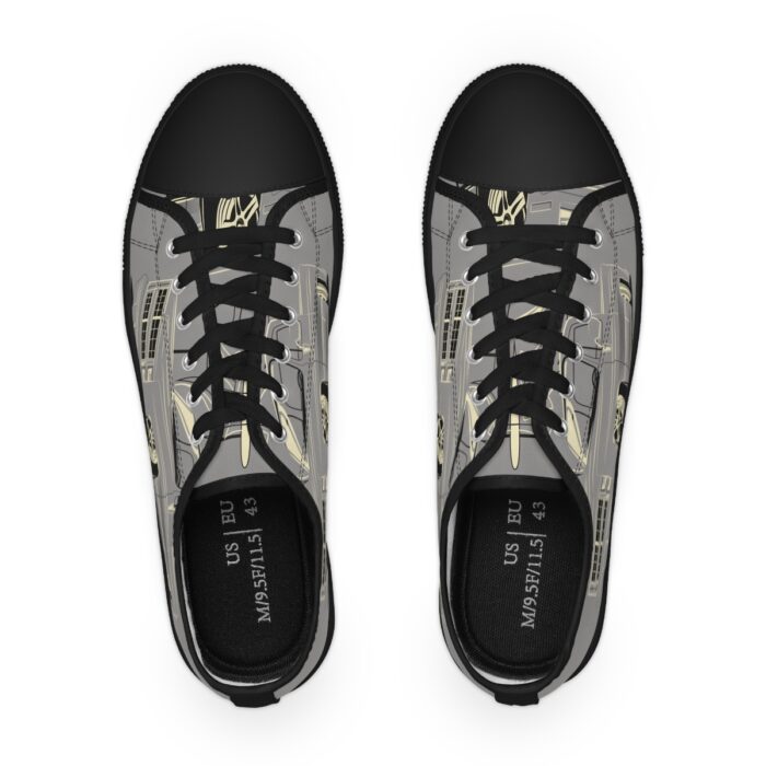 Squarebody with pinstriping -Men's Low Top Sneakers - Image 2