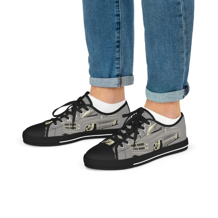 Squarebody with pinstriping -Men's Low Top Sneakers - Image 8