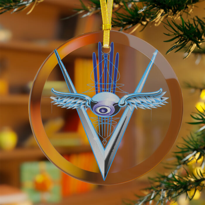 Chrome Flying eye Glass Ornaments - Image 13