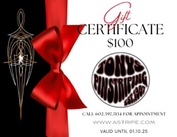 Pinstriping Gift certificate