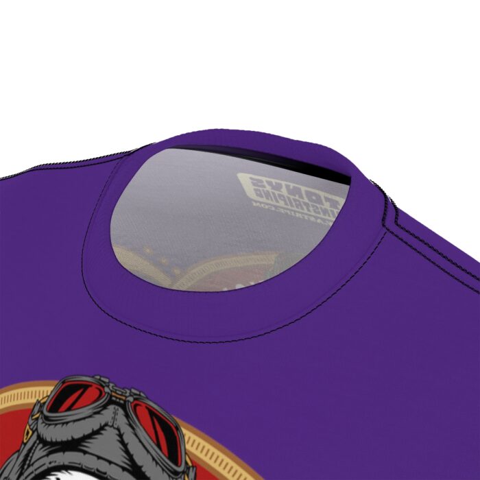 Cadi Daddy logo, Purple Unisex Cut & Sew Tee (AOP) - Image 7
