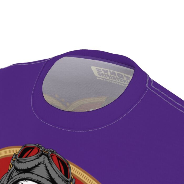 Cadi Daddy logo, Purple Unisex Cut & Sew Tee (AOP) - Image 14