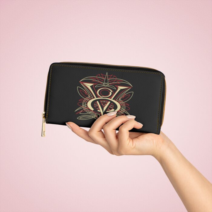 V8 logo pinstriping Tony art Zipper Wallet - Image 3