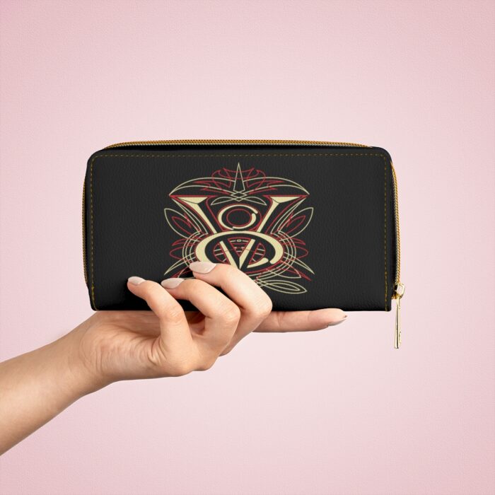 V8 logo pinstriping Tony art Zipper Wallet - Image 4