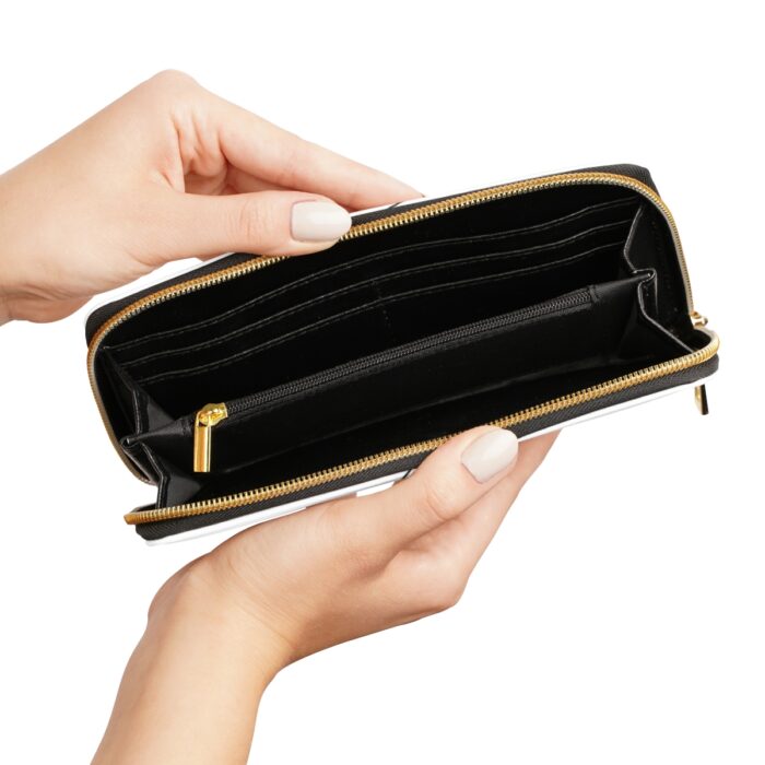 Skull logo with pinstriping Zipper Wallet - Image 2