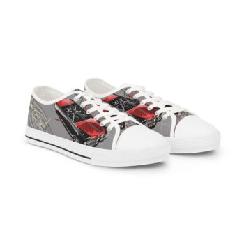 65Cadi with pinstriping -Men’s Low Top Sneakers (jimmy Smith Drawing)