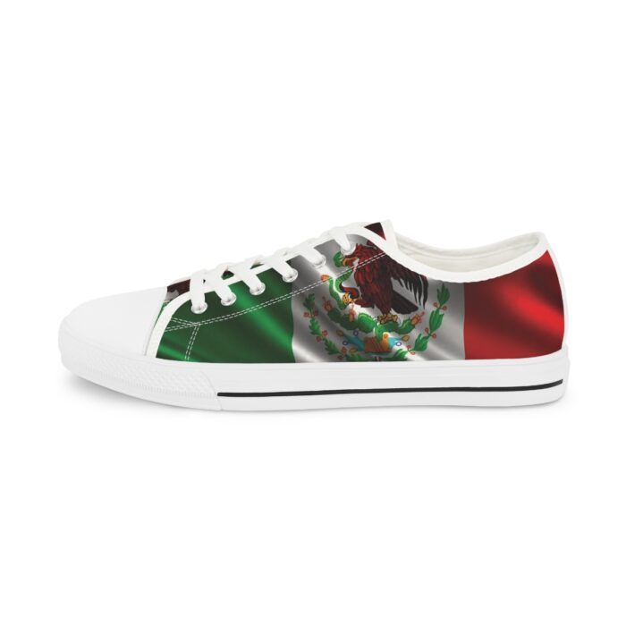 Mexican Flag -Men's Low Top Sneakers - Image 6