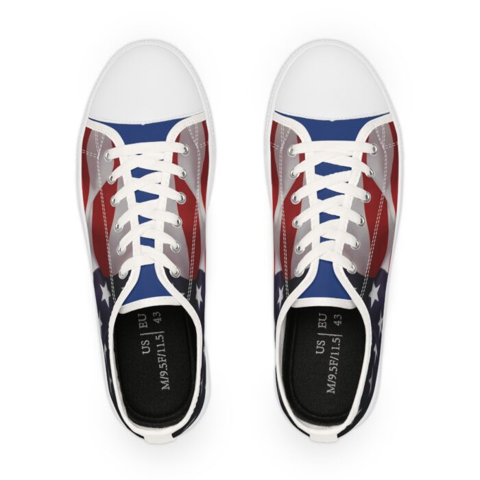 US Flag -Men's Low Top Sneakers - Image 2