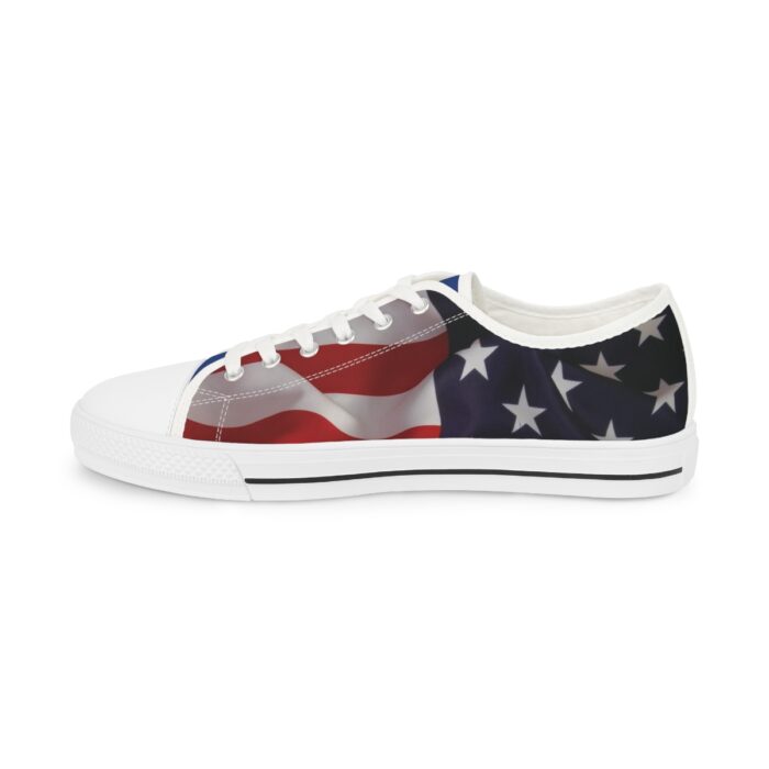 US Flag -Men's Low Top Sneakers - Image 4