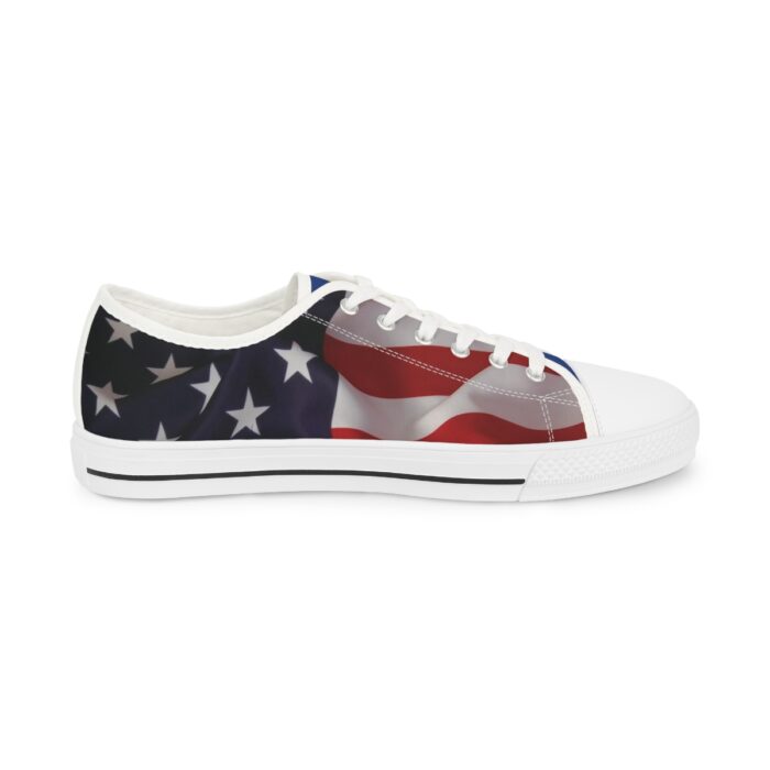 US Flag -Men's Low Top Sneakers - Image 7