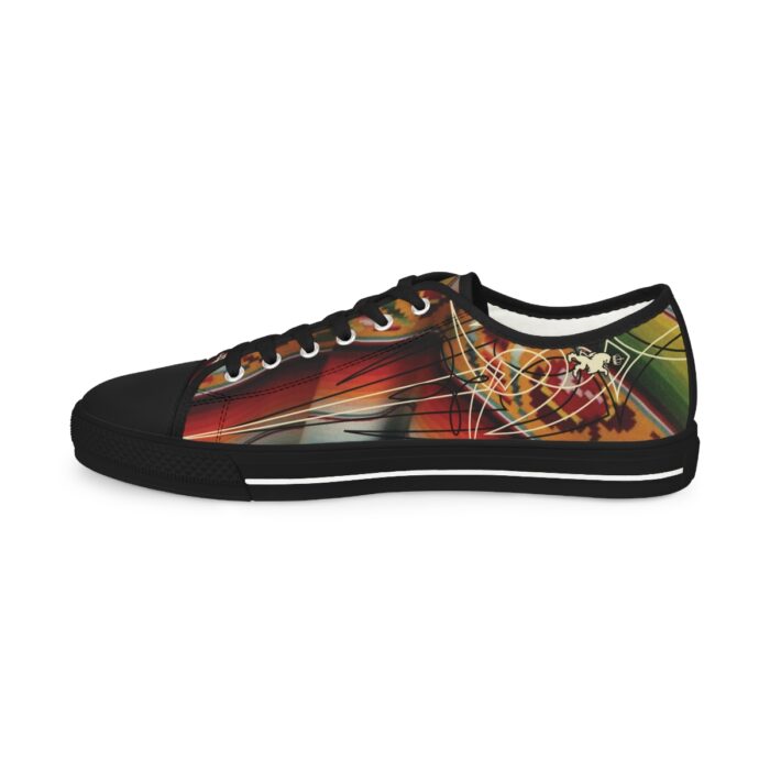 Sarape with pinstriping -Men's Low Top Sneakers - Image 12