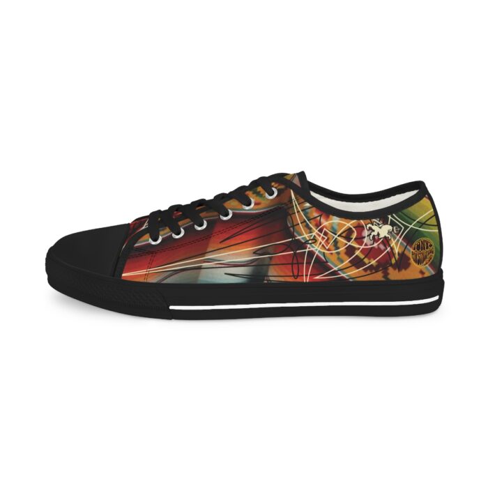 Sarape with pinstriping -Men's Low Top Sneakers - Image 14