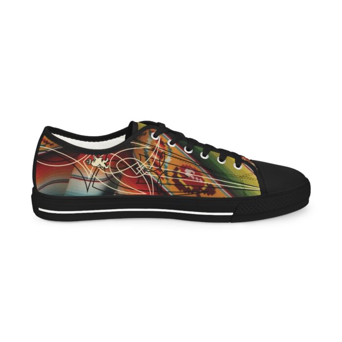 Sarape with pinstriping -Men's Low Top Sneakers - Image 15