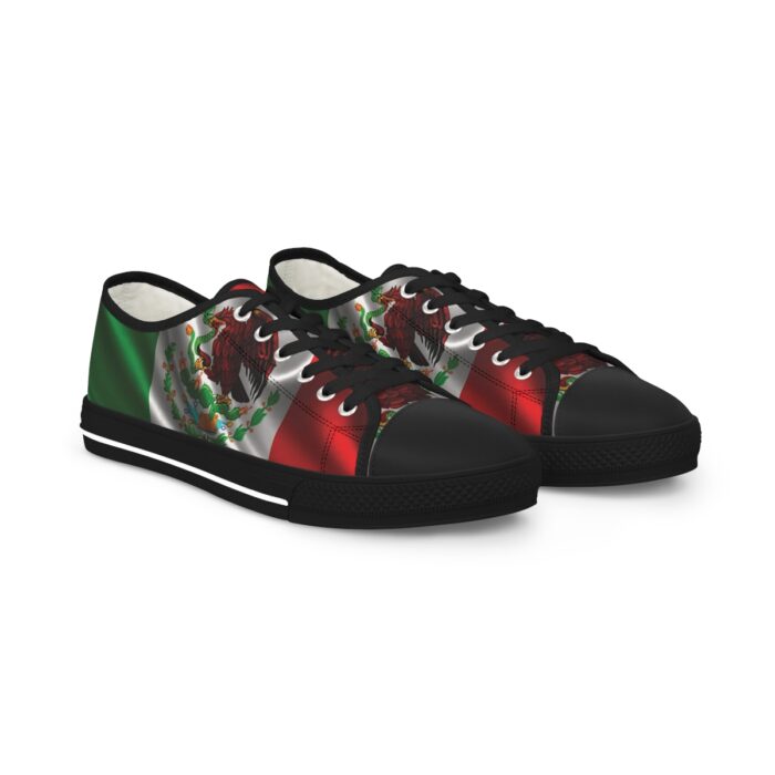 Mexican Flag -Men's Low Top Sneakers - Image 9