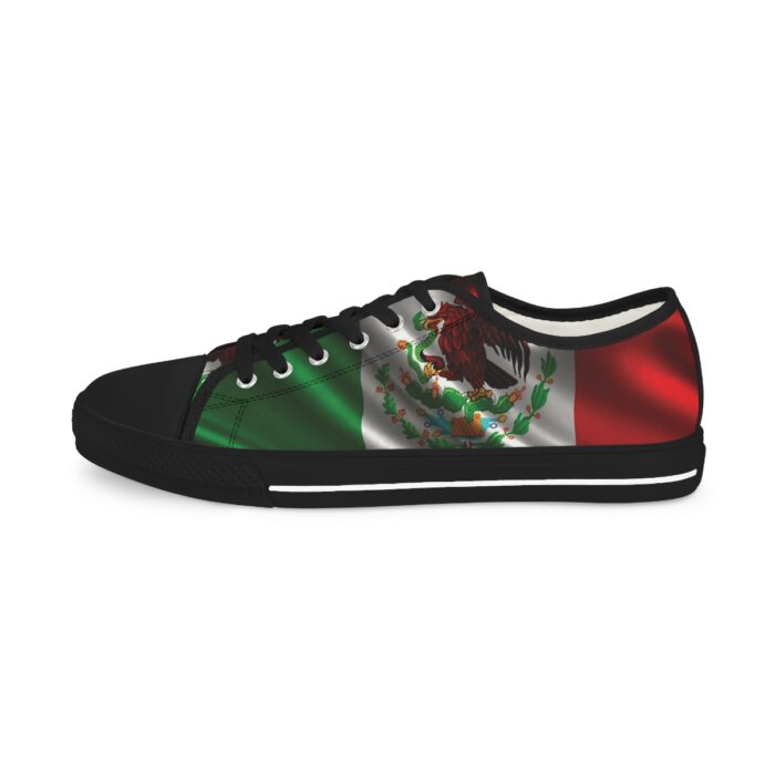 Mexican Flag -Men's Low Top Sneakers - Image 14