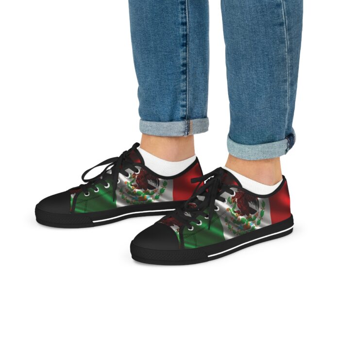Mexican Flag -Men's Low Top Sneakers - Image 16