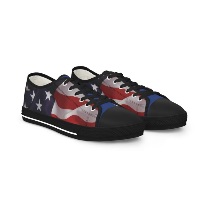 US Flag -Men's Low Top Sneakers - Image 9
