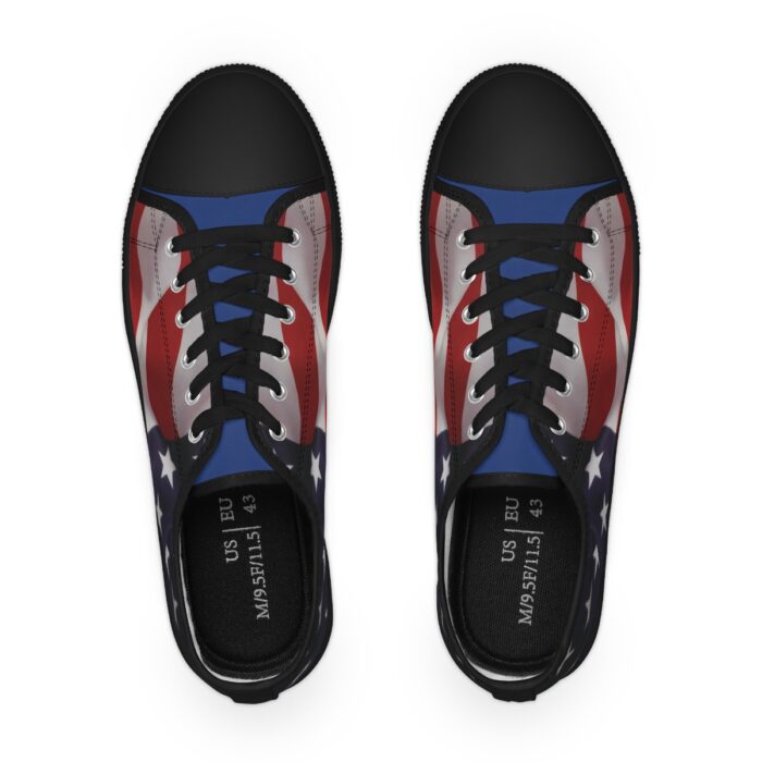 US Flag -Men's Low Top Sneakers - Image 10