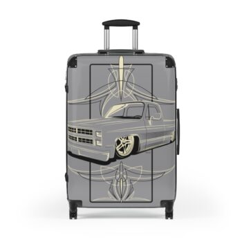 Square body art with pinstriping Suitcase