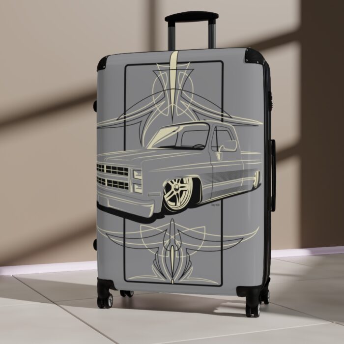 Square body art with pinstriping Suitcase - Image 4