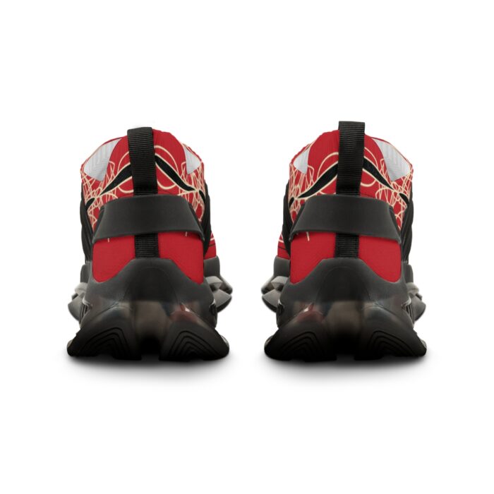 Sugar Skull Logo with Pinstriping Men's Mesh Sneakers - Image 3