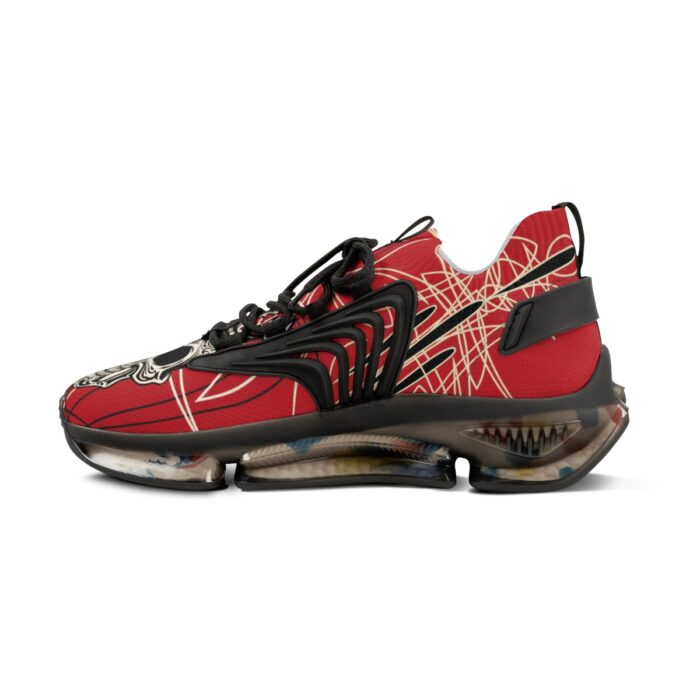 Sugar Skull Logo with Pinstriping Men's Mesh Sneakers - Image 6