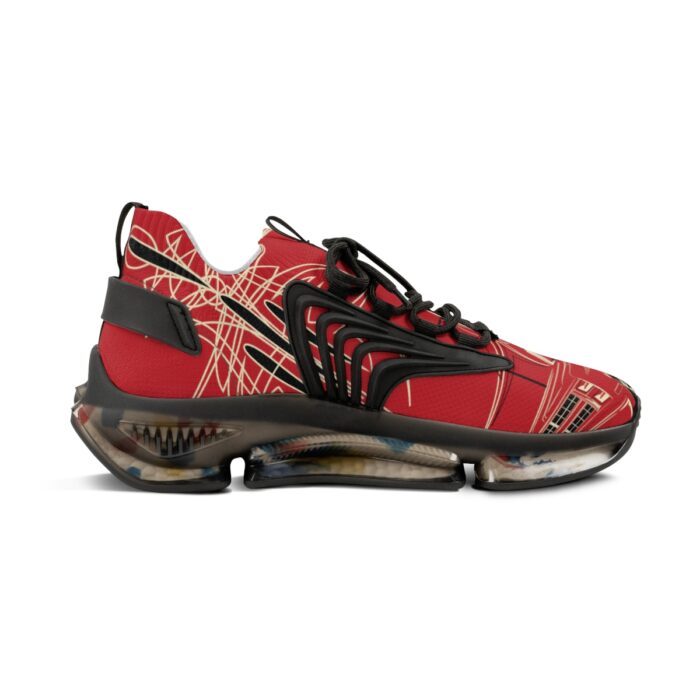 SquareBody  with Pinstriping Men's Mesh Sneakers - Image 4