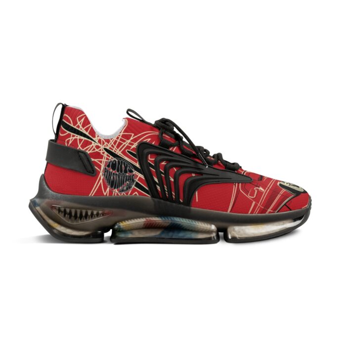SquareBody  with Pinstriping Men's Mesh Sneakers - Image 7
