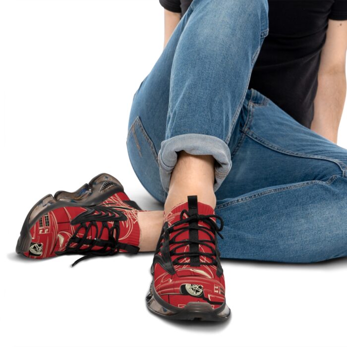 SquareBody  with Pinstriping Men's Mesh Sneakers - Image 9