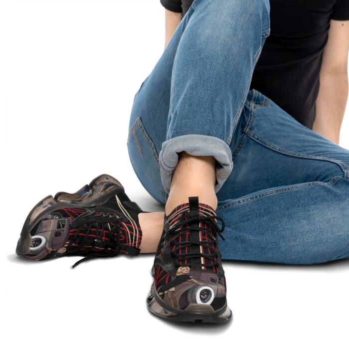 RAT ROD  pinstriping Men's Mesh Sneakers - Image 9