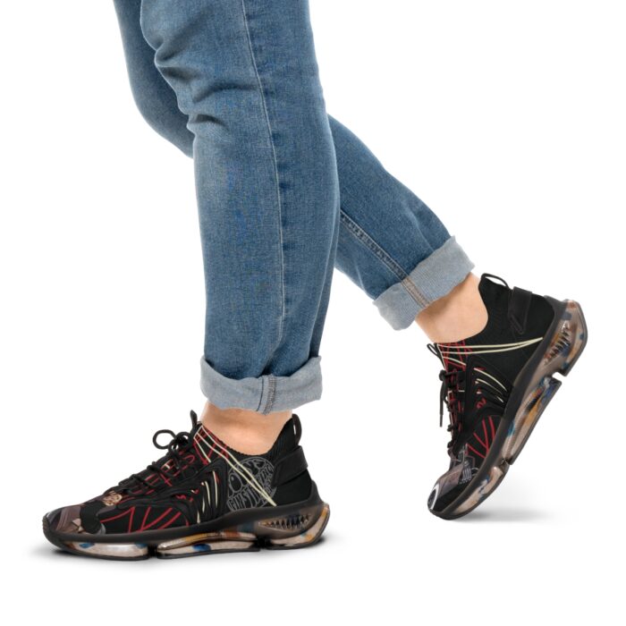 RAT ROD  pinstriping Men's Mesh Sneakers - Image 10