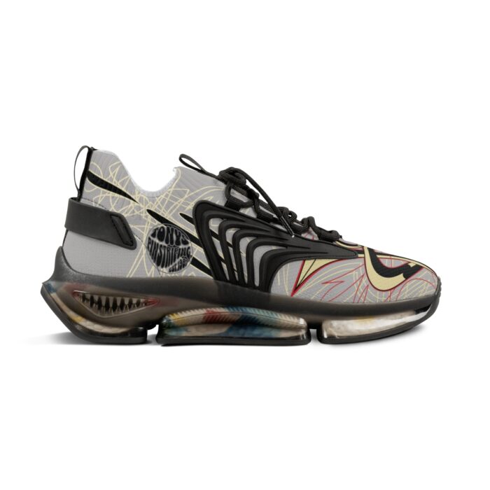 V8 Logo with Pinstriping Men's Mesh Sneakers - Image 7