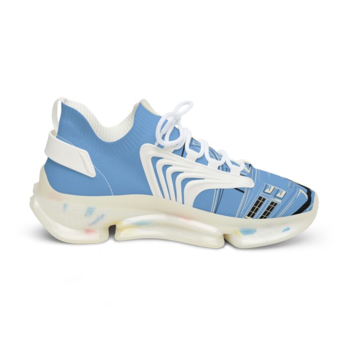 blue SquareBody  with pinstriping Men's Mesh Sneakers - Image 14
