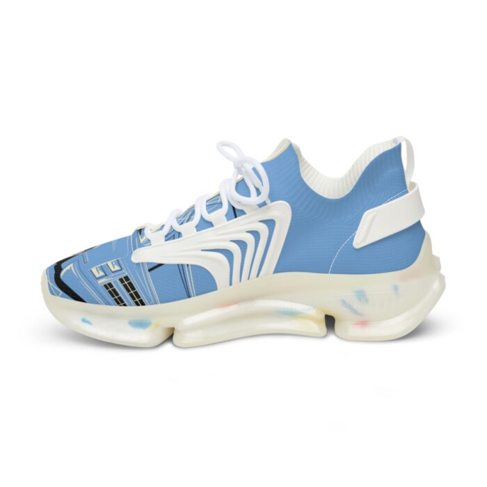 blue SquareBody  with pinstriping Men's Mesh Sneakers - Image 16