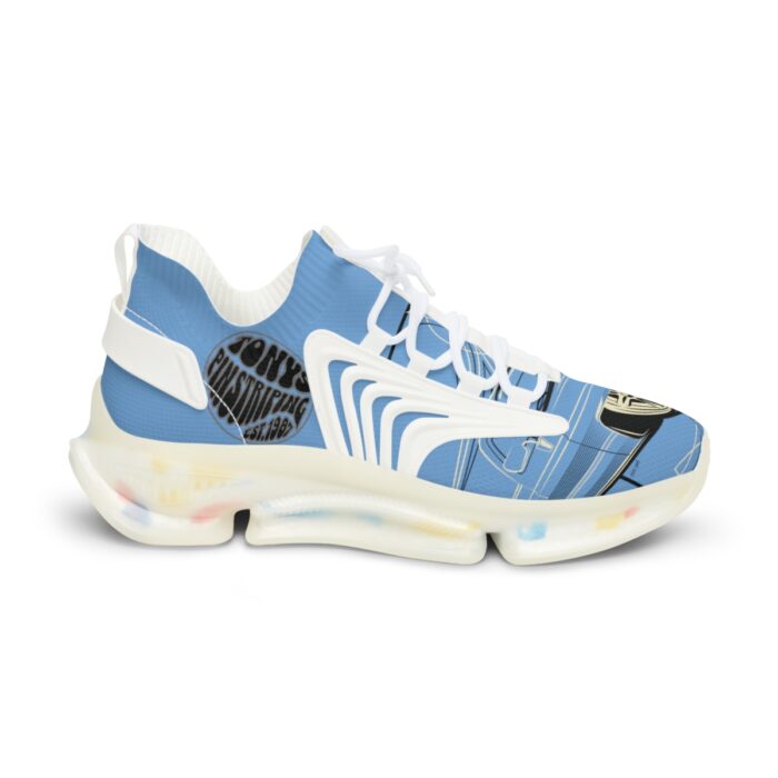 blue SquareBody  with pinstriping Men's Mesh Sneakers - Image 17