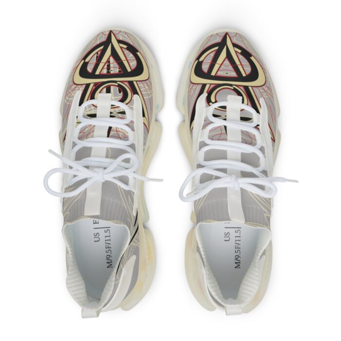 V8 Logo with Pinstriping Men's Mesh Sneakers - Image 12