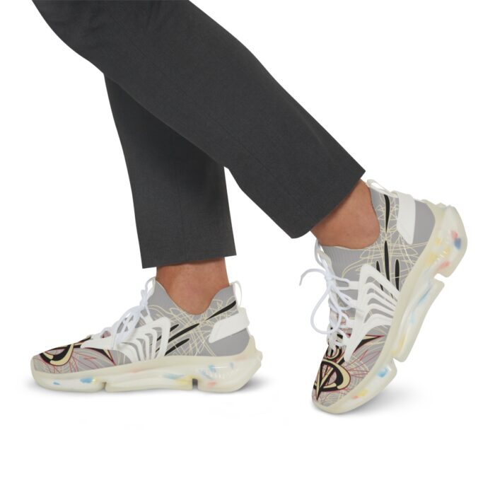 V8 Logo with Pinstriping Men's Mesh Sneakers - Image 20