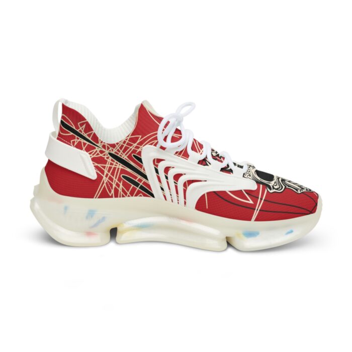 Sugar Skull Logo with Pinstriping Men's Mesh Sneakers - Image 14