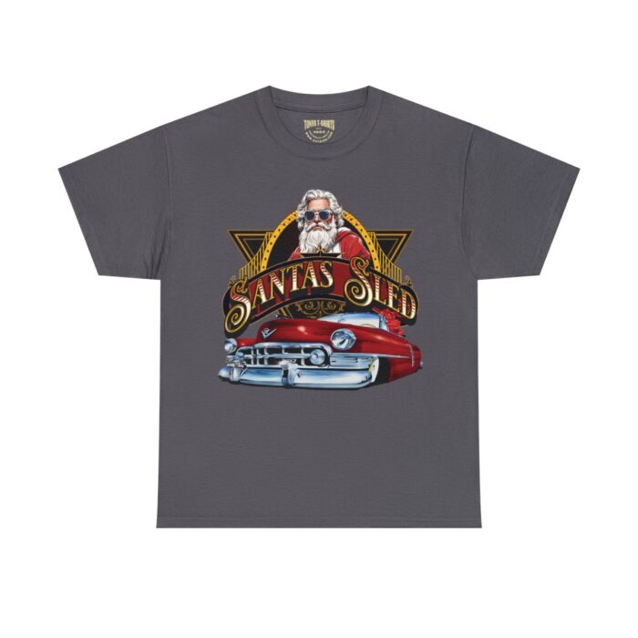 Santas Sled Unisex Heavy Cotton Tee - Image 49