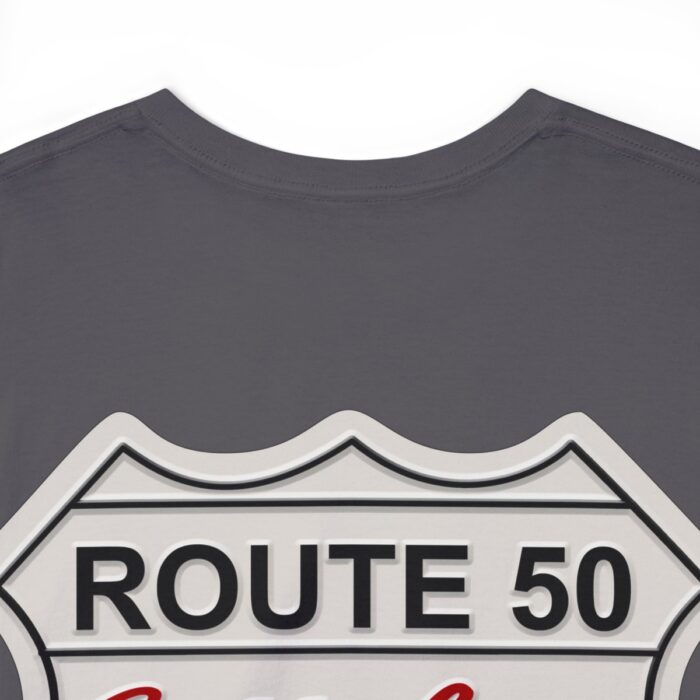 Route 50 Cadillac T- shirt -Unisex Heavy Cotton Tee men's woman gift - Image 84