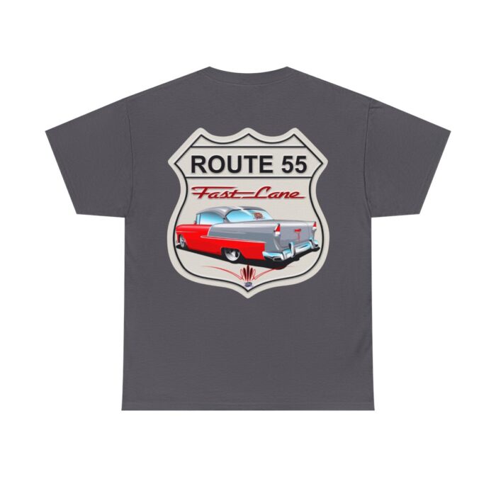 Route 55 cruisin lane Logo -Unisex Heavy Cotton Tee men's womans gift. - Image 85