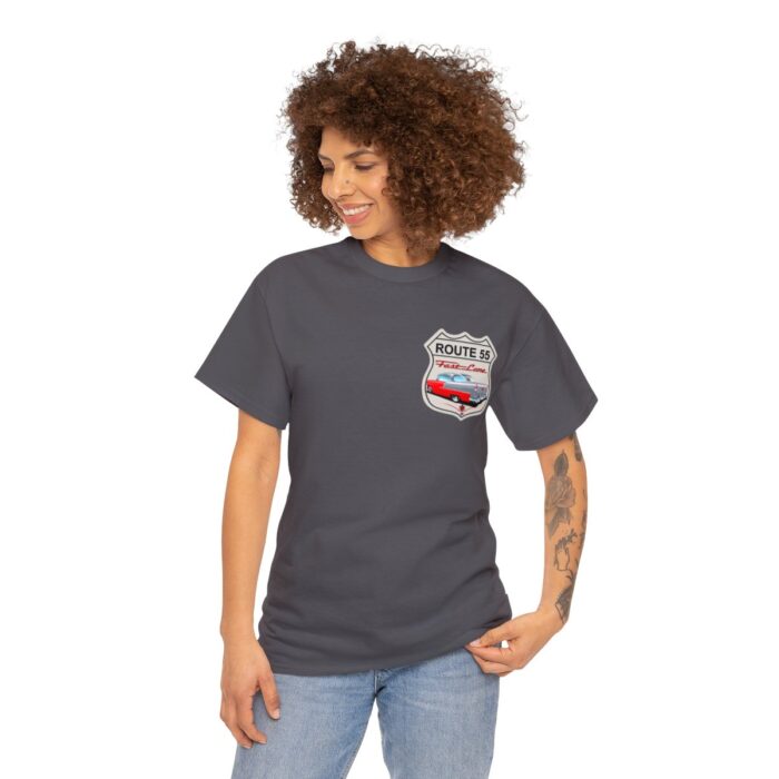 Route 55 cruisin lane Logo -Unisex Heavy Cotton Tee men's womans gift. - Image 87