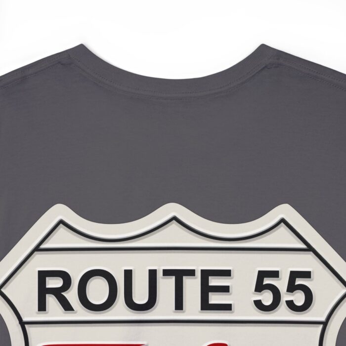 Route 55 cruisin lane Logo -Unisex Heavy Cotton Tee men's womans gift. - Image 96