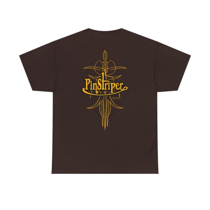 Pinstriper .com Logo with pinstriping, trending Heavy Cotton Tee 100% cotton - Image 26