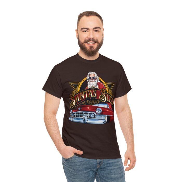Santas Sled Unisex Heavy Cotton Tee - Image 5