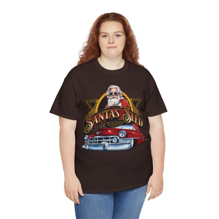 Santas Sled Unisex Heavy Cotton Tee - Image 7