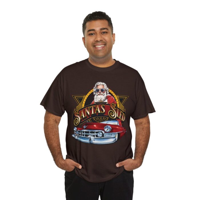 Santas Sled Unisex Heavy Cotton Tee - Image 8