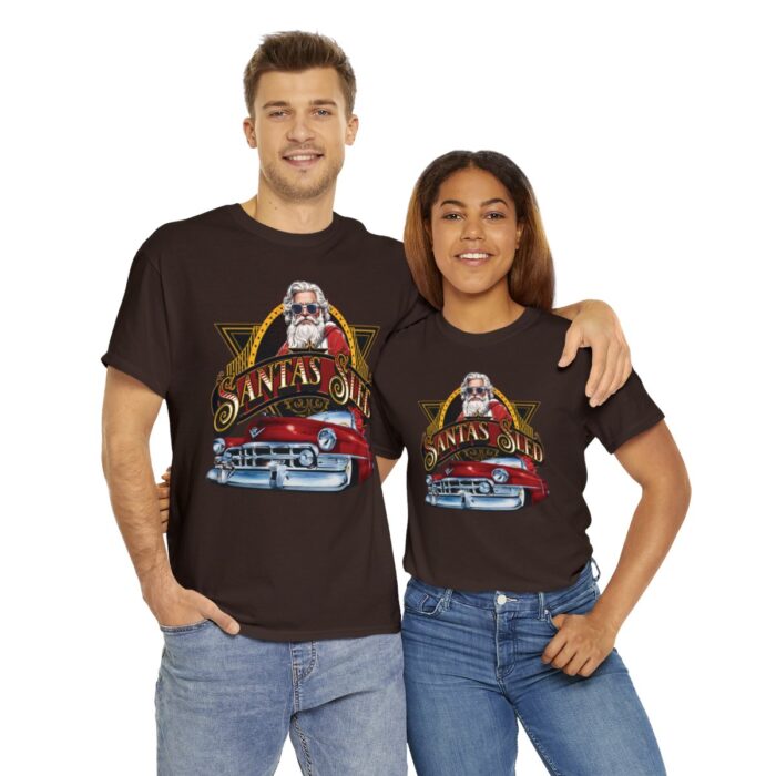 Santas Sled Unisex Heavy Cotton Tee - Image 10